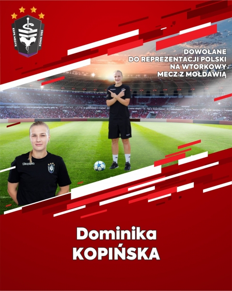 Dominika Kopińska z pierwszym golem w Reprezentacji Polski.